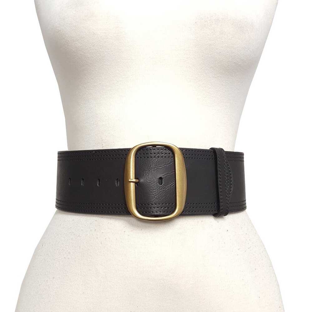Black Wide Width  Waist Belt